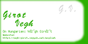 girot vegh business card